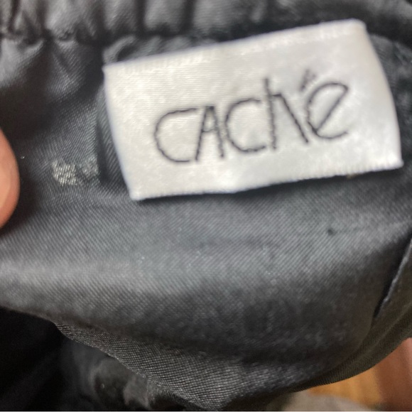 Cache 100% Silk Camisole Black Sequins Size Small - Picture 3 of 6